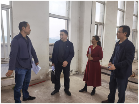 学校多部门到图书一馆联合现场办公