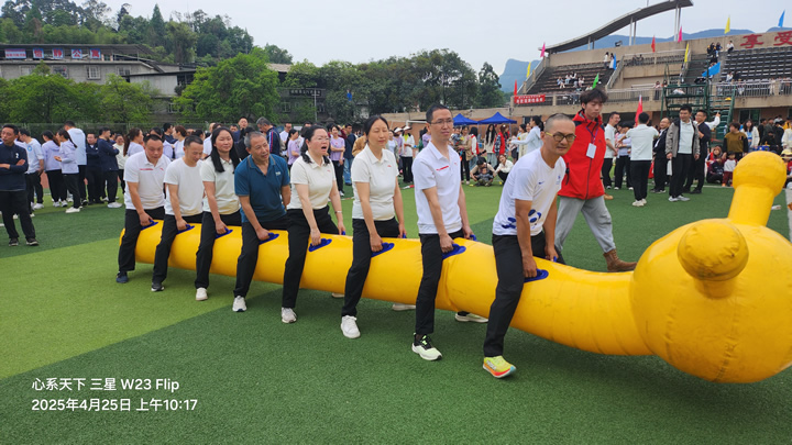 飒！运动会上图书档案人努力拼搏的身影